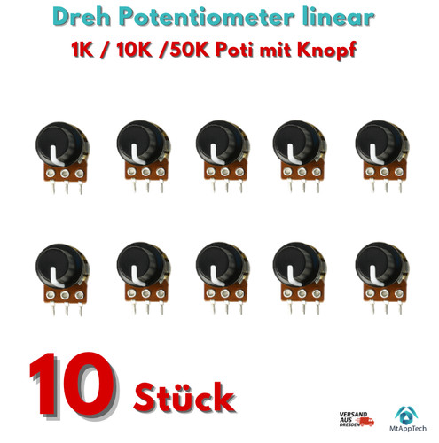 10x dreh potentiometer linear - 10x,