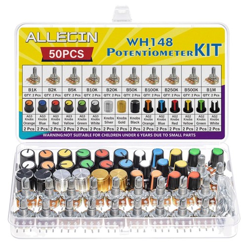 Potentiometer kit werte b1k - potentiometer,