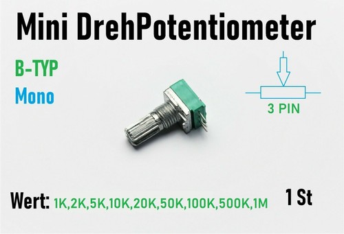 Potentiometer linear mini - potentiometer, dreh