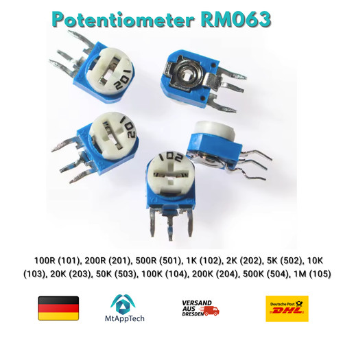 Potentiometer rm063 poti - 4, x